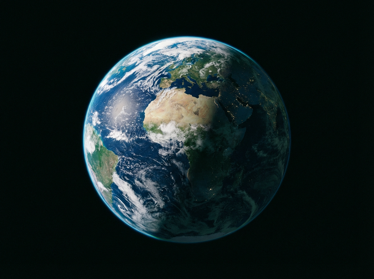 Planet Earth showing Africa, the Middle East, and South America — the regions where Quatro partners deliver intelligence